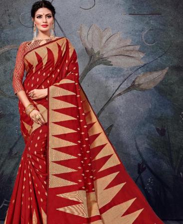 Picture of Sublime Red Casual Saree