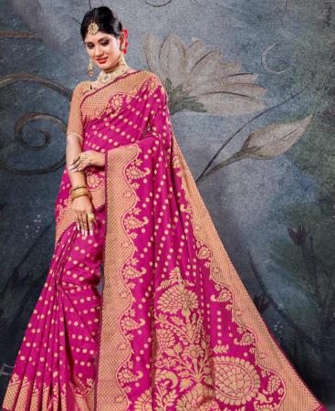 Picture of Beautiful Pink Casual Saree