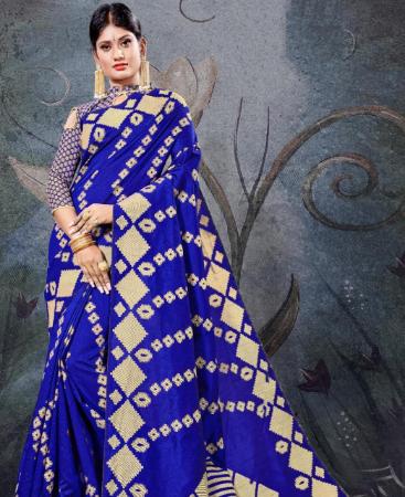 Picture of Resplendent Blue Casual Saree