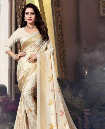 Picture of Graceful Off White Casual Saree