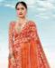 Picture of Marvelous Orange & Red Casual Saree