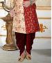 Picture of Beauteous Cream & Maroon Sherwani