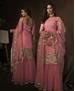 Picture of Resplendent Pink Straight Cut Salwar Kameez