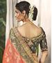 Picture of Excellent Peach Silk Saree