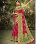 Picture of Pleasing Pink+green Silk Saree