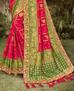 Picture of Pleasing Pink+green Silk Saree