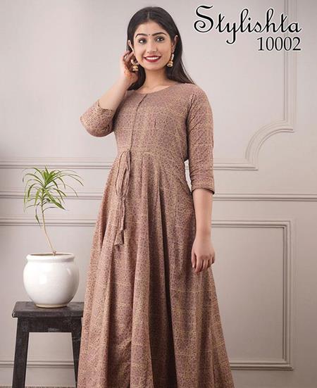 Picture of Exquisite Lightbrown Readymade Gown