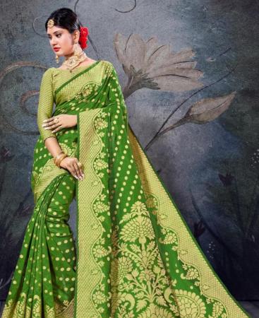 Picture of Graceful Green Casual Saree