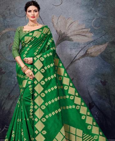 Picture of Radiant Green Casual Saree