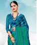 Picture of Well Formed Sea Green & Royal Blue Casual Saree