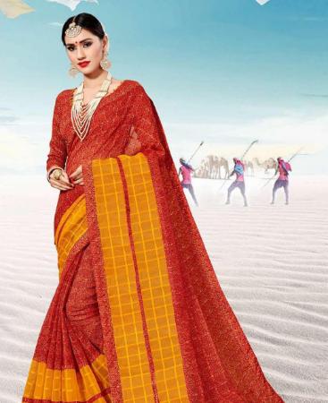 Picture of Sublime Red Casual Saree