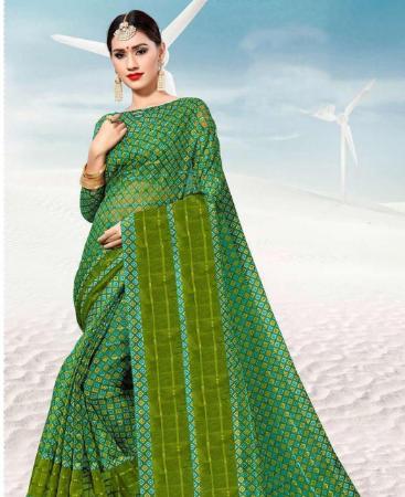 Picture of Elegant Green Casual Saree