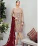 Picture of Magnificent Beige Straight Cut Salwar Kameez