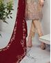 Picture of Magnificent Beige Straight Cut Salwar Kameez