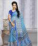 Picture of Delightful Sky Blue Casual Saree