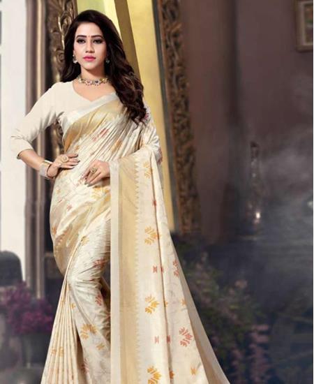 Picture of Graceful Off White Casual Saree