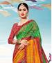 Picture of Grand Green & Yellow Casual Saree