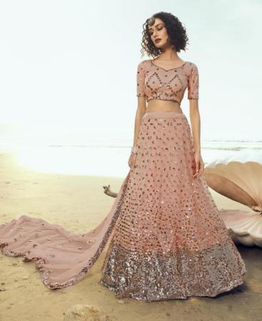 Picture of Elegant Peach Lehenga Choli