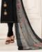 Picture of Excellent Black Cotton Salwar Kameez