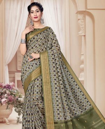 Picture of Elegant Gry Casual Saree