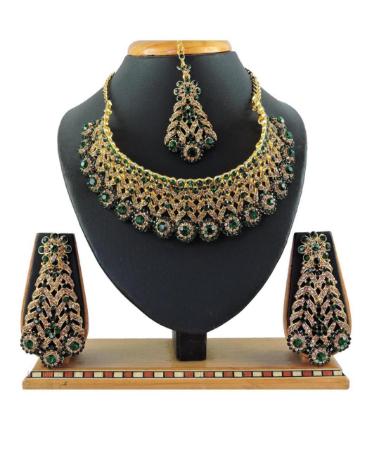 Picture of Charming Green Necklace Set