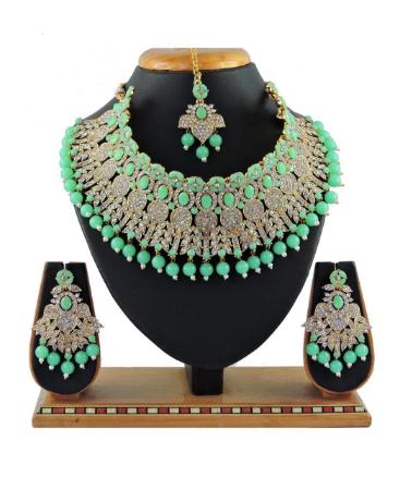 Picture of Alluring Light Green Necklace Set