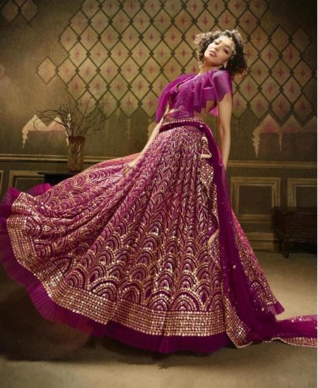 Picture of Pleasing Rani Pink Lehenga Choli