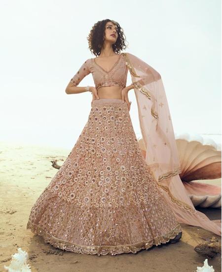 Picture of Pretty Peach Lehenga Choli