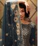 Picture of Comely Dark Grey Straight Cut Salwar Kameez