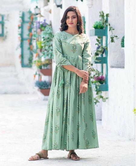 Picture of Alluring Sea Green Kurtis & Tunic