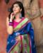 Picture of Comely Blue Silk Saree