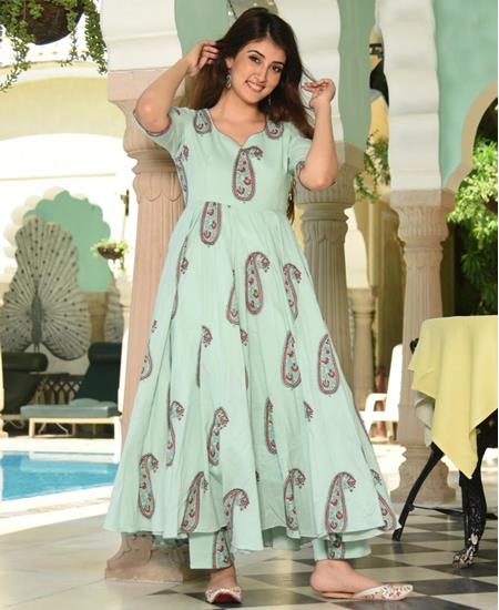 Picture of Magnificent Sea Green Kurtis & Tunic