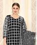 Picture of Gorgeous Black Straight Cut Salwar Kameez