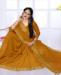 Picture of Classy Mustred Casual Saree