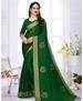 Picture of Comely Botel Green Casual Saree