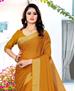 Picture of Pleasing Mustred Designer Saree