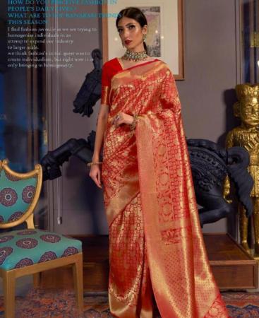 Picture of Magnificent Red Casual Saree