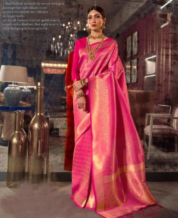 Picture of Pleasing Pink Casual Saree