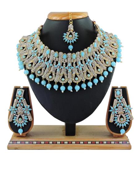 Picture of Splendid Firozi Necklace Set