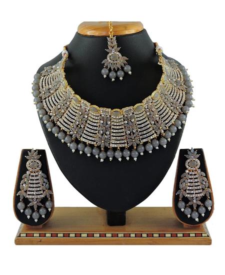 Picture of Exquisite Grey Necklace Set