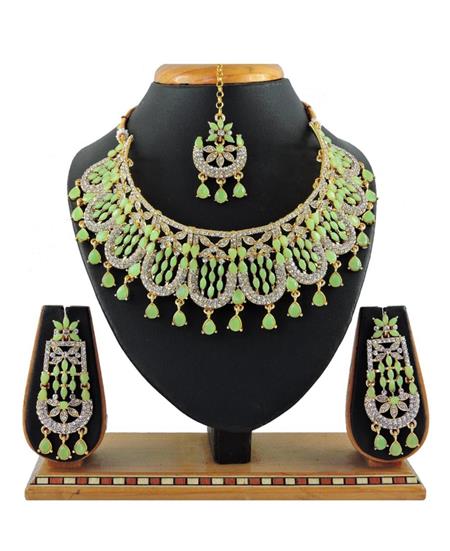 Picture of Stunning Mint Green Necklace Set