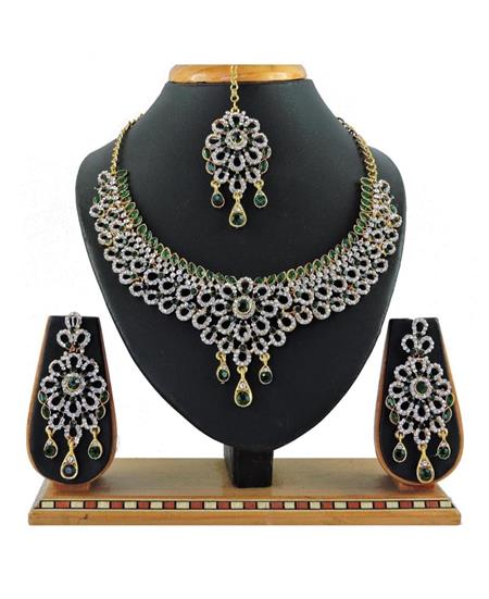 Picture of Graceful Green Necklace Set