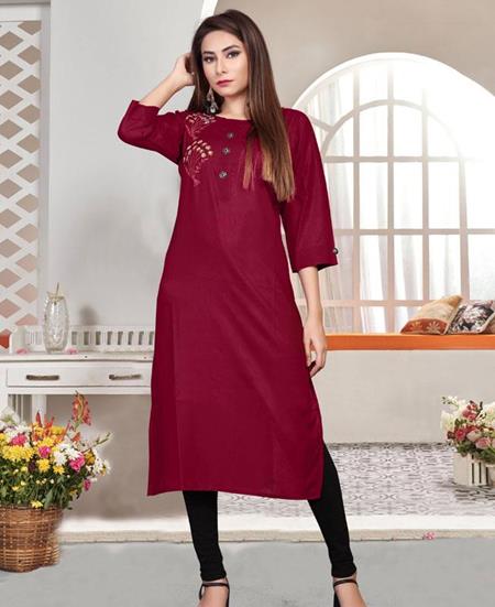 Picture of Resplendent Maroon Kurtis & Tunic