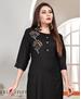 Picture of Well Formed Black Kurtis & Tunic