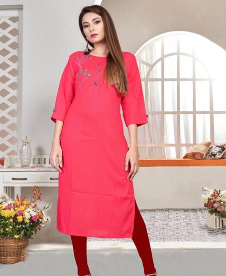 Picture of Charming Pink Kurtis & Tunic