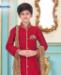 Picture of Shapely Tomato Red Kids Kurta Pyjama