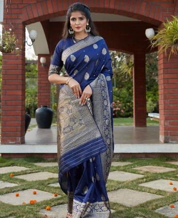 Picture of Bewitching Navy Casual Saree