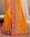 Picture of Pleasing Mustred Designer Saree