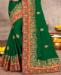 Picture of Amazing Perot Green Designer Saree