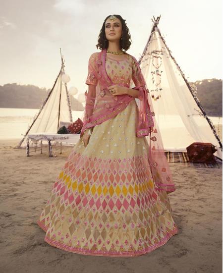 Picture of Sublime Beige Lehenga Choli